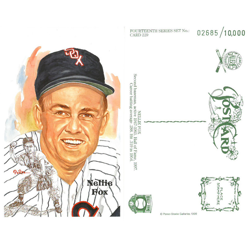 Perez-Steele Nellie Fox Limited Edition Postcard