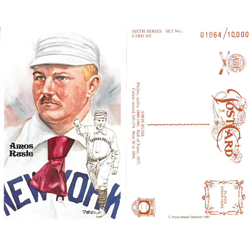 Perez-Steele Amos Rusie Limited Edition Postcard