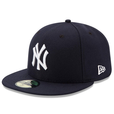 New Era Flat Brim 59FIFTY Farm Team New York Yankees MLB Grey and Navy Blue Fitted  Cap