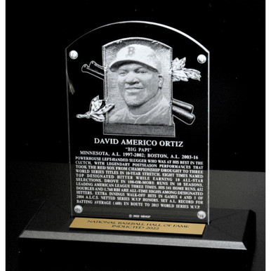 David Ortiz Acrylic Replica Hall of Fame Plaque