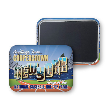 Baseball Hall of Fame Cooperstown Greetings Magnet