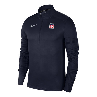 Men's Nike Baseball Hall of Fame Dri-Fit Navy Pacer ¼ Zip