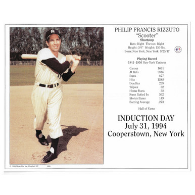ヤンキース 殿堂入り リズートPhil Rizzuto 直筆サイン額装 COA付 ヤンキース 殿堂入り リズートPhil Rizzuto 直筆サイン額装 COA付 Phil