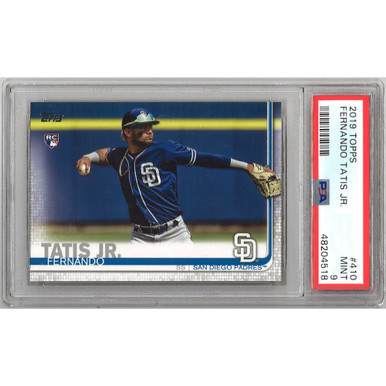 Fernando Tatis Jr. San Diego Padres 2019 Topps # 410 Rookie Card PSA 9