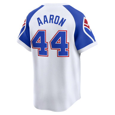 Men's Hank Aaron Nike Vapor Premier Limited Atlanta Braves Replica
