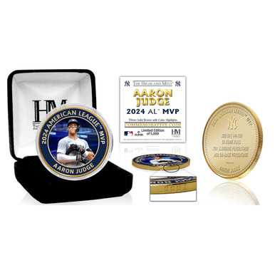Aaron Judge 2024 American League MVP 39mm Bronze Coin Limited Ed 