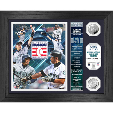 Ichiro Suzuki Class of 2025 Hall of Fame Induction 2 Silver Coin