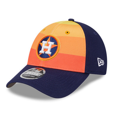 Men's New Era Houston Astros Orange and Navy 2025 Batting Practice