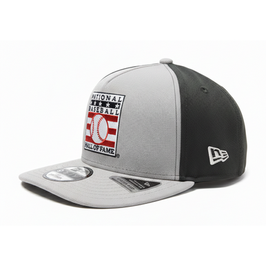 Men's New Era Baseball Hall of Fame Logo 9FIFTY A-Frame Grey and