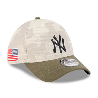 【New Era】 ★ MLB New York Yankees Basic Camo Ball Cap ★ New York Yankees New Era Camo Armed Forces On-Field 59FIFTY