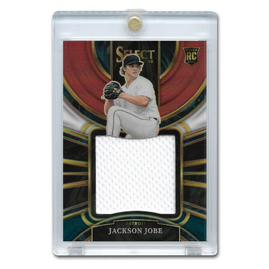 Jackson Jobe 2023 Panini Select Rookie Jumbo Swatches Tri-color Prizm