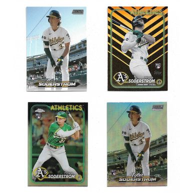 Tyler Soderstrom 2024 Topps Series 1 Stars Of MLB J4 RC #SMLB-18