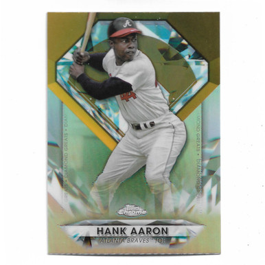 topps 47 HANK AARON 野球カード 1999 Topps Chrome Commemorative Reprint Hank Aaron,1955 Topps #47