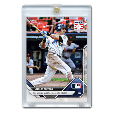 Carlos Beltrán Hall of Fame Election 2026 Topps Now Card # OS-15 