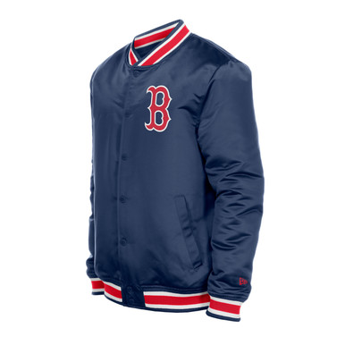 Men's New Era Boston Red Sox Classic Navy Satin Jacket
