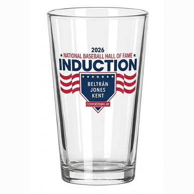 Baseball Hall of Fame 2026 Induction Logo Pint Glass