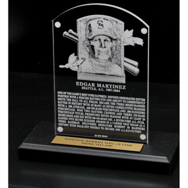 2019 Seattle Mariners Edgar Martinez Hall of Fame Replica Plaque MLB  Collectable