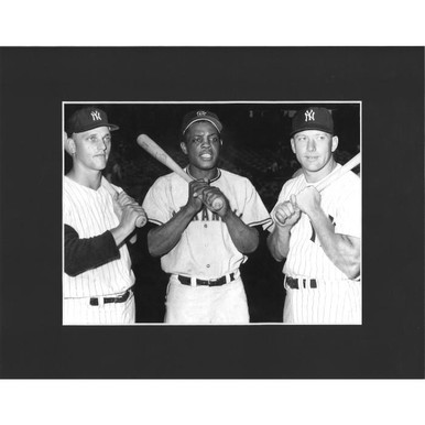 Matted 8x10 Photo- Mickey Mantle and Billy Martin