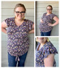 Women's Tie Front Tee Pattern 