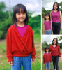 Girl's Crossover Cardigan Set Pattern 