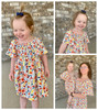 Girl's Rosebud Shirred Dress Pattern 