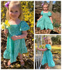 Girl's Rosebud Shirred Dress Pattern 