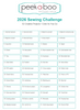 2026 Sewing Challenge Printable