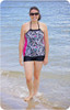 Bahama Mama Color Block Tankini Top Pattern 