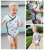 Lullaby Line Side Snap Bodysuit Pattern 