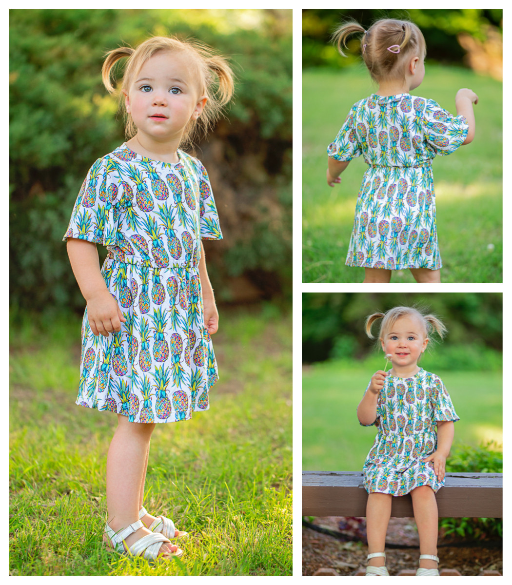 Girl's Garden Party Dress Pattern PDF Sewing Pattern