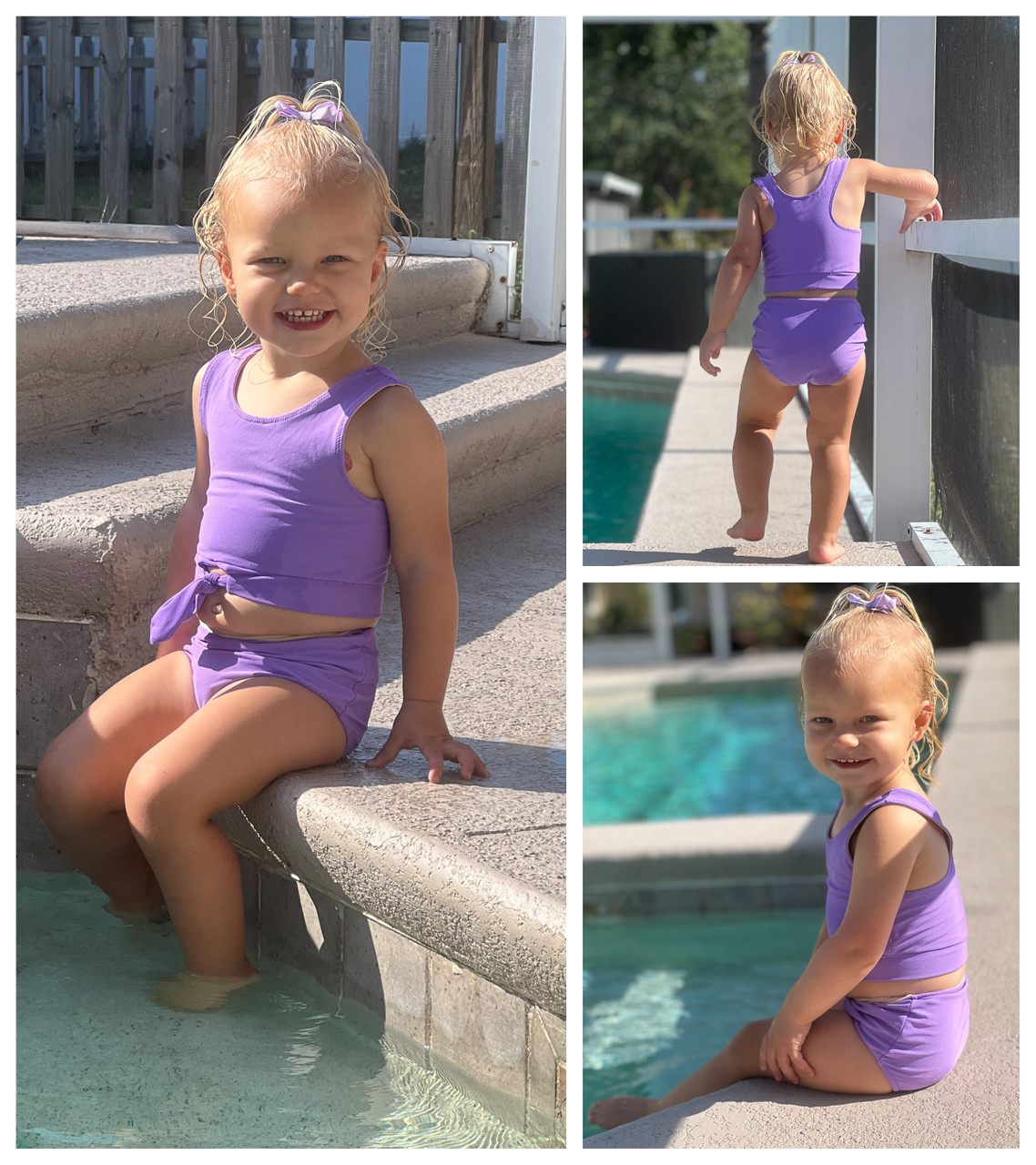 Girl's Hanalei Bay Reversible Swimsuit - Peek-a-Boo Pattern Shop