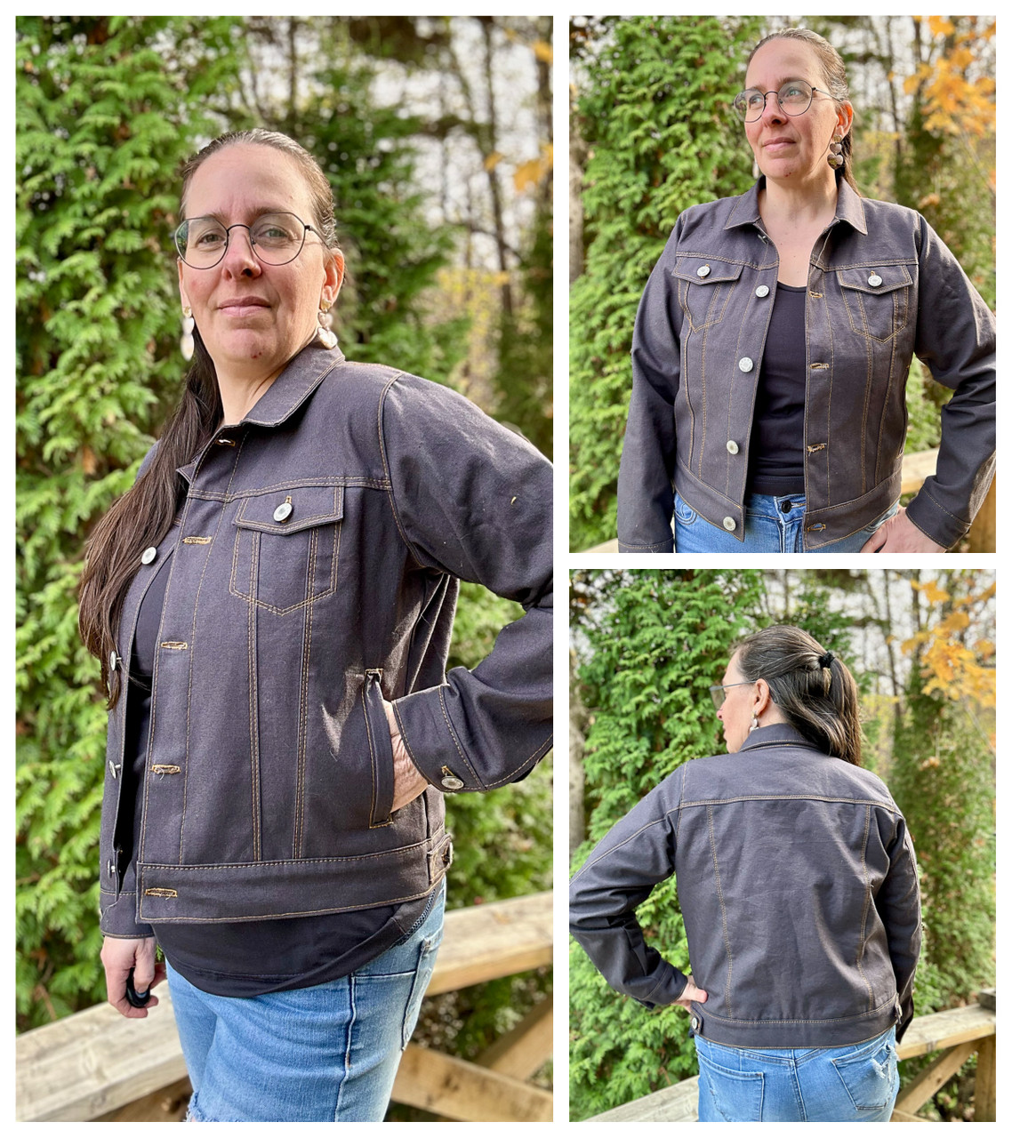 Women's Denim Jacket Sewing Pattern PeekaBoo Pattern Shop
