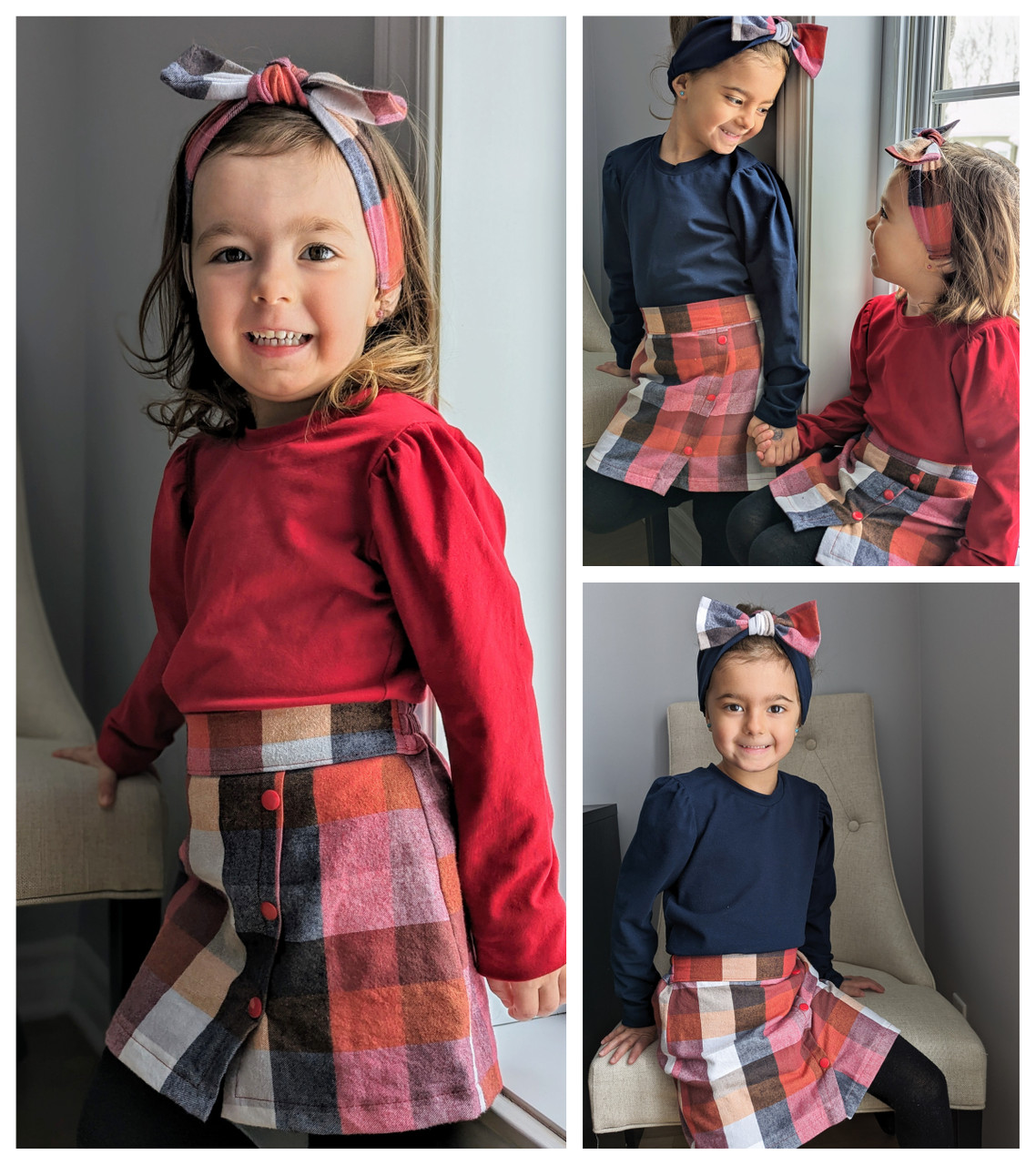 Girl's Genevieve Top & Dress Pattern - Peek-a-Boo Pattern Shop