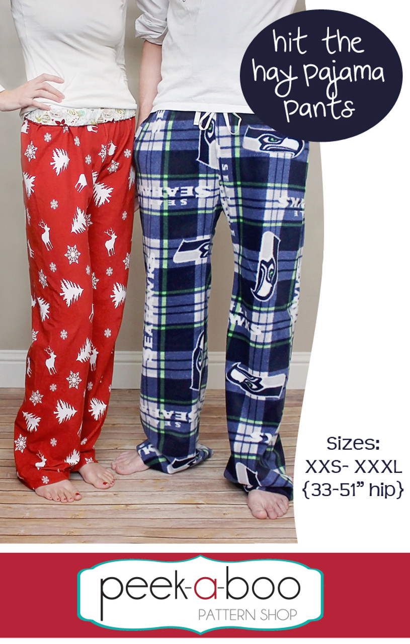 Hit the Hay Pajama Pants Pattern | PDF Sewing Patterns