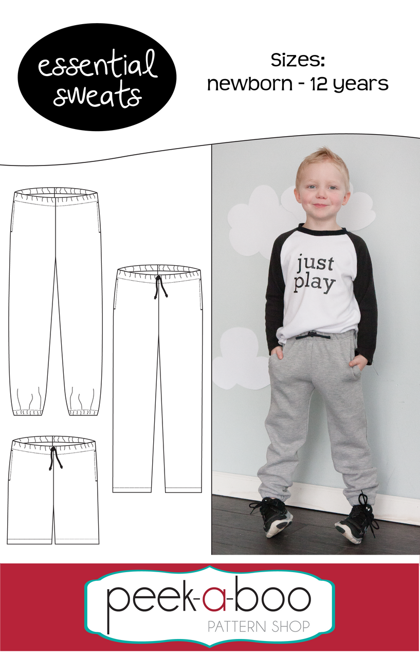 Slim Sweats with Free Sewing Pattern for Boys Sweatpants! - Melly Sews