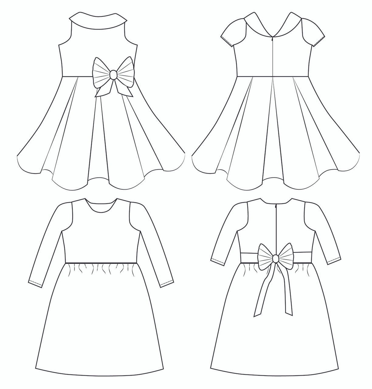 Ruby Party Dress Pattern | PDF Sewing Pattern