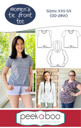 Women's Tie Front Tee Pattern 