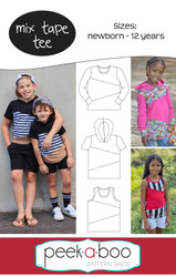 Mix Tape Tee Pattern 