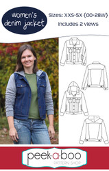Women's Denim Jacket Sewing Pattern 