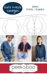 Kid's V-Neck Cardigan Pattern 