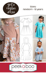 Girl's Raglan Dress Pattern