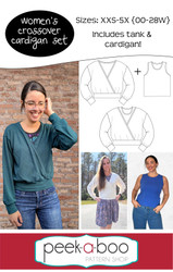 Women's Crossover Cardigan Pattern 
