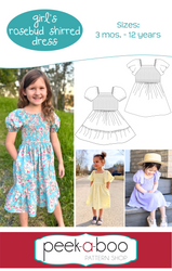 girls shirred dress pattern