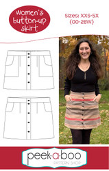 Women's Button-Up Skirt Pattern 