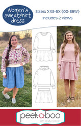 Women's Sweatshirt Dress Pattern 