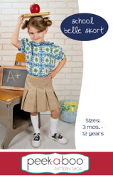 School Belle Skort PDF Sewing Pattern