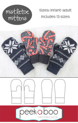 Mistletoe Mittens Pattern 