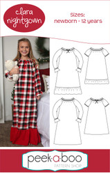 Clara Girl's Nightgown Pattern 