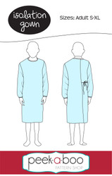 Isolation gown sewing pattern