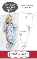 Lap Neck Knotted Gown 